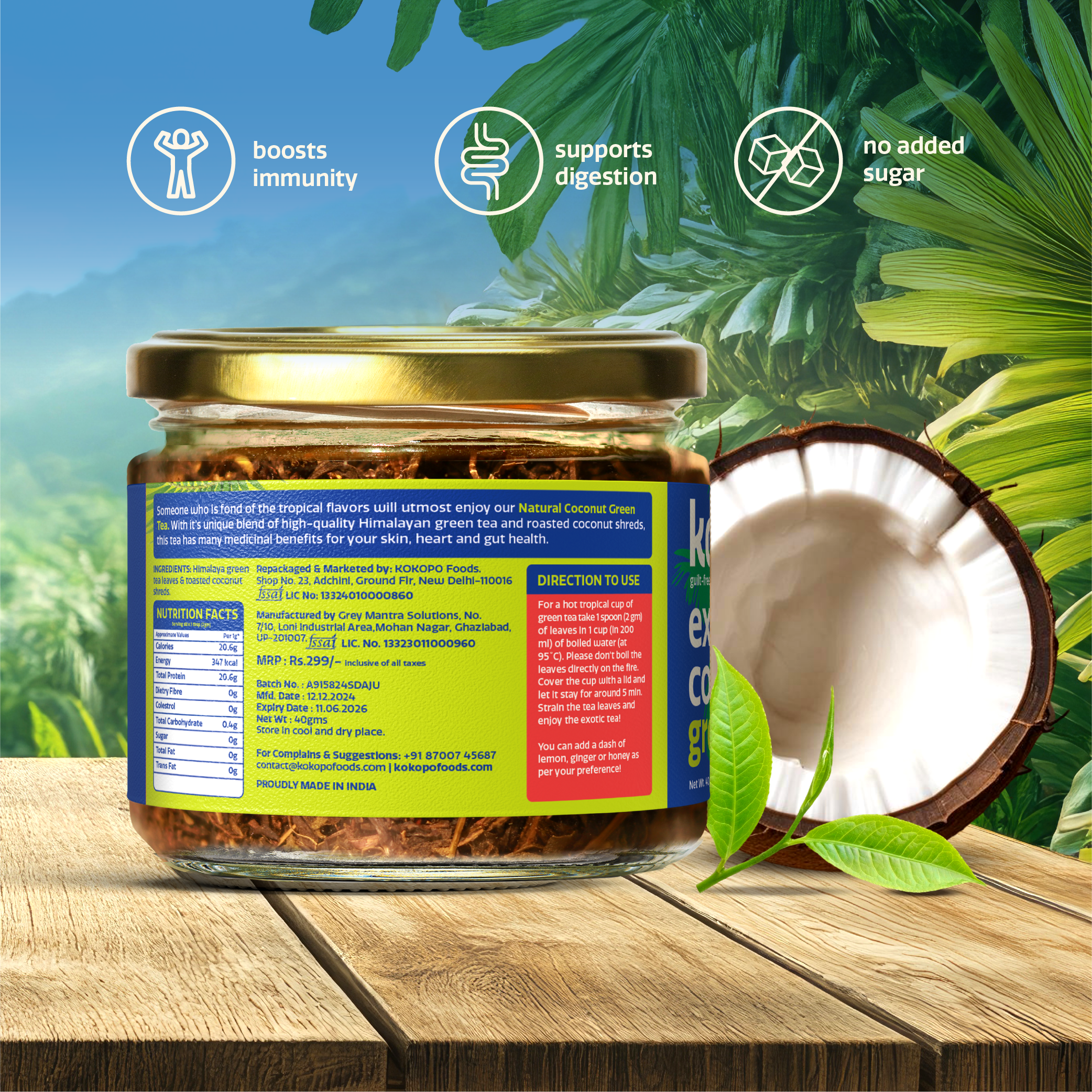 Exotic Coconut Green Tea - Image 2